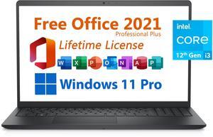 Dell 2023 Inspiron 15 Business Laptop, Free Microsoft Office 2021 with Lifetime License, 15.6" FHD 1920 x 1080, Intel 6-Core i3-1215U 4.4 GHz, 16GB DDR4 RAM, 512GB PCIe SSD, Windows 11 Pro, Black