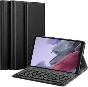 FINTIE Keyboard Case for Samsung Galaxy Tab A7 Lite 8.7 Inch 2021 Model (SM-T220/T225/T227), Slim Lightweight Stand Cover with Magnetically Detachable Wireless Bluetooth Keyboard, Black