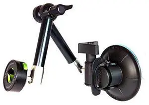 MYGOFLIGHT Flex Suction Cup Articulated Arm Sport Mount - Universal iPhone iPad Android Tablet Phone Camera GPS ELD for Airplane Helicopter Car RV Truck and Boat Windshield Window and Dash Mounting