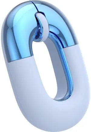 FOPATO F01 Dual Mode Wireless Charging Mouse, Macaron Color Scheme Sweet Donut Bluetooth Computer Mice, Silent and Lightweight, 1200 DPI Optical Tracking, Compatible with PC, Mac, Laptop (Blue)