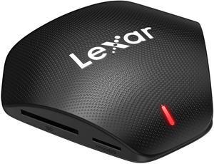 Lexar Professional Multi-Card 3-in-1 USB 3.1 Reader, Supports SD, microSD and CF Cards (LRW500URBNA)