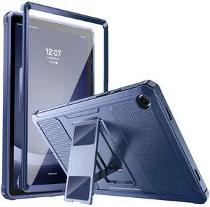 MoKo Case Fit Galaxy Tab A9 Plus 11-Inch 2023 (SM-X210/X216/X218), Shockproof Full Body Rugged Stand Back Cover Built-in Screen Protector Fit Galaxy Tab A9+ 11" 2023, Dark Blue