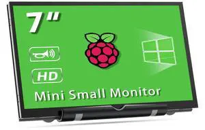 HAMTYSAN 7Inch Raspberry Pi Screen HDMI Monitor 800x480 LCD Screen Display with Dual-Speaker for Raspberry Pi 4/3/2/Zero/B/B+ Win11/10/8/7 (Non-Touch)