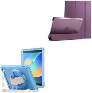 ProCase Slim Case Bundle with Rugged Case for iPad 9th/8th/7th Generation 10.2 inch 2021/2020/2019