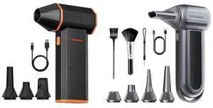 WOLFBOX MF100 Electric Air Duster-150000RPM Super Power Cordless Air Duster & WOLFBOX MF50 Electric Air Duster-110000RPM Powerful Air Duster