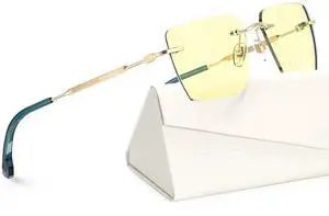 ANYLUV Rimless Blue Light Blocking Glasses Men Women, Lightweight Computer Reading Glasses, Anti Eyestrain Gaming Glasses