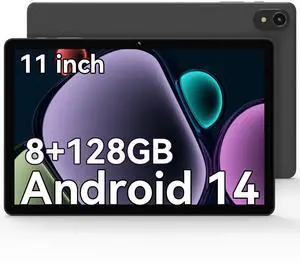 ApoloSign Tablet 11 inch, Octa-core Android 14 Tablet, 8GB RAM 128GB Storage(Expand to 1TB), Support Widevine L1, 11 inch Incell Large Screen, 7000mAh Battery, Dual Stereo Speakers, 5G WiFi, BT 5.0