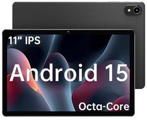 ApoloMedia 11" Tablet, 2025 Android 15 with Octa-core Processor, 8GB+128GB, 1TB Expandtion, HD IPS Large tableta,WiFi 6&BT5.0, Support GMS (Gray)