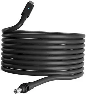 BarBaren for Starlink Mini Cable 16FT, Mini USB C Cable for Starlink with Indicator Light for Waterproof Starlink Mini Accessories Work with 60W+ Power Bank (Black)