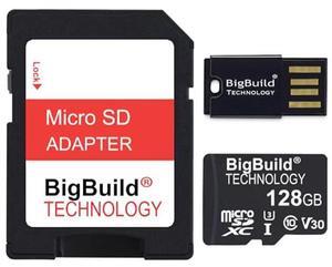 BigBuild Technology 128GB U3 Micro SDXC Memory Card for Samsung Galaxy Tab S9/S9+, S9 FE/FE+, S9 Ultra, S10+/S10 Ultra Tablets