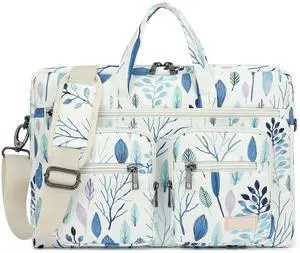DACHEE Laptop Shoulder Bag for 15 Inch/15.6 Inch Macbook Pro (New Deciduous Shrube, 15 inch/15.6 inch)