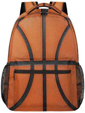 DJYQBFA Art Basketball Backpack for Women Men Carry On Travel Backpack 16 Inch Lightweight Laptop Bag Purse Casual Daypack Backpacks for Hiking Work Gym