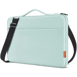 DOMISO 17.3 Inch Laptop Bag Cover Waterproof Shockproof Notebook Sleeve Case Shoulder Bag Protective Cover for 17.3" HP Pavilion 17/HP Envy 17/17/MSI/Lenovo IdeaPad 321,Mint Green