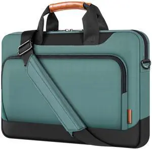 DOMISO 15-15.6 Inch Laptop Sleeve Business Briefcase Computer Case Compatible with Lenovo 15.6" Ideapad 330/16" MacBook Pro/HP EliteBook 850 G3/Envy x360 15/Latitude 3580/Acer Chromebook/Asus,Green