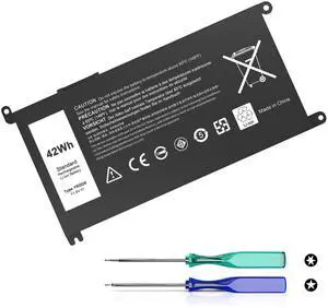 42Wh YRDD6 Battery for Dell Inspiron 14 15 3000 5000 3493 3582 3583 3584 3593 3793 5480 5481 5482 5485 5490 5491 5493 5581 5585 5590 5591 5593 5594 5598 7586 Vostro 3491 5490 P93G P75F 1VX1H VM732