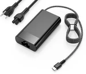 QIOUZW 90W 65W USB C Laptop Charger Power Adapter Replacement for HP Spectre x360, EliteBook 1040 G4,Chromebook Fast Charging Type C Travel Laptop Power Cord Supply