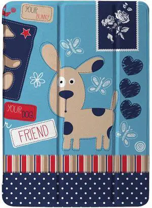 DuraSafe Cases for iPad PRO 12.9 Inch 2nd Gen [ Pro 12.9 2017 2 Gen ] A1670 A1671 MQDC2LL/A MQDD2LL/A MQDA2LL/A MP6H2LL/A MP6J2LL/A MP6G2LL/A Smart Auto Sleep/Wake Printed PC Cover - Puppy Friend