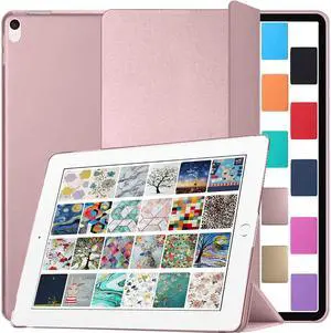 DuraSafe Cases for iPad 10.5 Inch 2017 Air 3 2019 [ PRO 10.5 Air 3rd Gen ] A1701 A2152 A2123 MUUL2LL/A MUUK2LL/A MUUJ2LL/A MQDX2LL/A MQDY2LL/AiPad Cover with Translucent Frosted Hard Back - Rose Gold