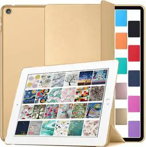 DuraSafe Cases for iPad 7.9 Inch Mini 3 2 1 Generation [iPad Mini 3rd 2nd 1st ] A1599 A1489 A1432 MGNV2LL/A MGYE2LL/A MGNR2LL/A ME276LL/A MD528LL/AiPad Cover with Translucent Frosted Hard Back - Gold