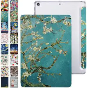 DuraSafe Cases for iPad 6th Gen 2018 5th Gen 2017 9.7 Inch [iPad 5th 6th ] A1893 A1954 A1822 A1823 MP252LL/A MPGA2LL/A MRM52LL/A MR702LL/A MR6Y2LL/A Printed PC Lightweight Clear Back Cover - Blossom