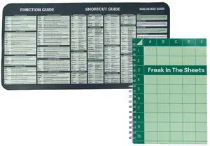 Excel Dictionary Mouse Pad with 60+ Excel Functions and 70+ Reference Guide for Windows PC and Notebook