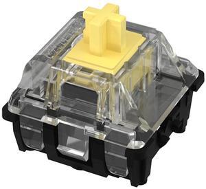 108PCS Gateron Yellow Ks-15 RGB Optical Switches for All Optical Switches Mechanical Keyboard SK61 SK64 (Optical Yellow)