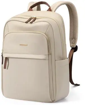 GOLF QUALITY Hiking Travel Backpack for Women Casual Business Weekender Multilayer Laptop Bag,16 Inch,Apricot