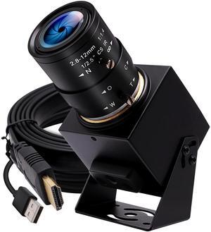 IFWAETR 4K USB Webcam - 30FPS, 4X Optical Zoom, HDMI & USB Output, Close-up PC Camera, Plug and Play for Linux, Raspberry Pi, Jetson Nano