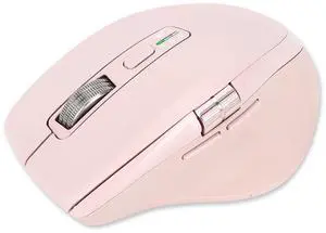 INFINMIND Wireless Bluetooth Side Scroll Mouse with Multi-Device, Ergonomic Computer Mice with Smart Flying Scroll, Quiet Click for Computer, Laptop, iPad, Tablet, MacBook (Pink)