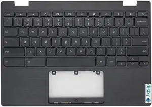 Jxjslp Replacement Upper Case Palmrest for Lenovo 100E Chromebook 2nd Gen 82CD AST Series Laptop Keyboard Assembly Top Cover 5CB0Z21474