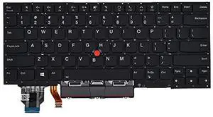 Replacement Keyboard for Lenovo ThinkPad X1 Carbon Gen 7th 2019, ThinkPad X1 Carbon Gen 8th 2020 Laptop, ThinkPad X1 Yoga Gen 4 2019 & X1 Yoga Gen 5 2020 with Backlit US Layout