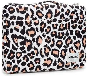 Kinmac 360deg Protective Laptop Sleeve Case Bag Cover with Handle for MacBook Pro 16 inch,16 inch HP,Lenovo,Dell,ASUS,Acer Ultrabook and Business Laptop (Leopard-Pink)