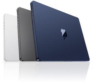 Macaset for MacBook Pro 14 inch Case M4 2025 2024-2021 M3 M2 M1 Pro/Max [Beyond Bare Device] Hard Shell Case Matte Cover Laptop A3401 A3185 A3112 A2992 A2918 A2779 A2442 - Midnight Blue Clear