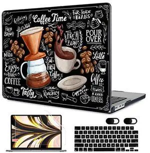 MEEgoodo Case for M4/M3/M2 MacBook Air 13.6 inch Case 2025 2024 2022, Fit Model A3240/A3113/A2681, Laptop Hard Shell with Keyboard Cover Compatible with MacBook Air 13 inch, Coffee