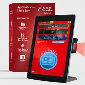 Minor Decliner Smart ID Scanner - Detects Expired IDs and Underage Customers - Can Upgrade for Fake ID Detection - Onyx Edition