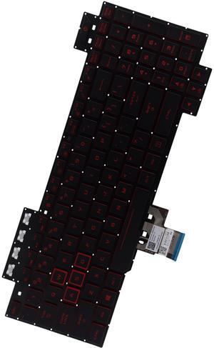 Deal4GO Backlit Keyboard Replacement for ASUS TUF Gaming FX505 FX504 FX705 FX95 FX80 FX86 FX505DT-AH51 FX705DT - RED, 15.6-inch
