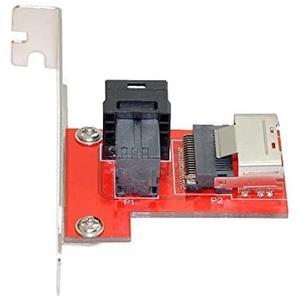 NFHK PCI-Express 4.0 Mini SAS SFF-8087 to SAS HD SFF-8643 PCBA Female Adapter with Bracket
