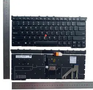 Siakoocty Laptop Replacement US Layout with Pointing with Backlight Keyboard for Lenovo Thinkpad Carbon X1 2015 Gen 3 3rd US Layout 8M20G118608 55Y01N5 SG-64700-XUA Black X1 Gen 3 3rd
