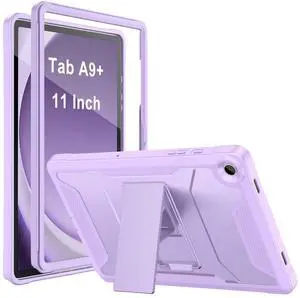 Soke Case for Samsung Galaxy Tab A9 Plus 2023, with Built-in Kickstand, Rugged Shockproof Protective Cover for Galaxy Tab A9+ 11 Inch Tablet [SM-X210/X216/X218],Violet