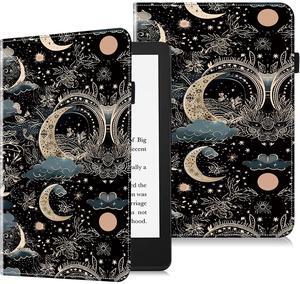 VODEFOX Case for 6.8" Kindle Paperwhite 11th Generation 2021,Kindle Paperwhite Signature Edition Case,PU Leather Book Cover with Auto Wake/Sleep - Moon