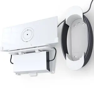 Starlink Gen 3 Router Mount 2 in 1, with Cable Caddy, Starlink Standard V3 Mesh Router and Star Link Gen 3 Power Supply Mounting Kit, Wall Holder Mesh Node Holder