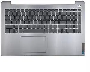 Wzqrps New Replacement for Lenovo ideapad 3-15ADA6 3-15ITL6 3-15ALC6 Laptop Upper Case Palmrest Backlit Keyboard Touchpad Assembly Part 5CB1B65660 AP21P000600 Gray
