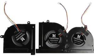 YAEHUYING CPU+GPU Cooling Fan for MSI GS63 GS63VR 6RF 6RF-001US 7RF 7RF-212UK GS73 GS73VR Stealth MS-16K2 MS-17B1 BS5005HS-U2F1 BS5005HS-U2L1 DC5V 0.5A