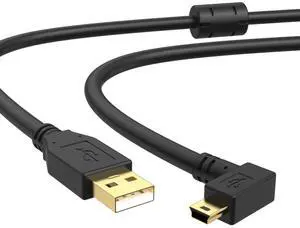 YAMCOWL 16ft Mini-B 5-Pin Data Transfer Cable for Fast Transfer and Real-time Preview, Suitable for Sony, Canon, Nikon, Fuji, and Other Cameras and Electronic Devices with mini USB Interface
