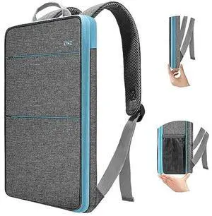 ZINZ Slim & Expandable Laptop Backpack Water Resistant Travel Backpack Compatible with MacBook Air/Pro 13-14 inch XPS 13 Surface 13.5" and Most 13-14 inch NoteBooks,G01BL01