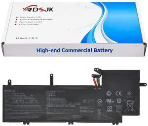 C31N1704 Laptop Battery for Asus ZenBook Flip 15 UX561UD UX561UD-1A UX561UD-BO004T UX561UD-BO005R UX561UD-E2026R UX561UD-BO027R Q535U Q535UD Q535UD-BI7T11 Series 0B200-02650000 3ICP6/60/72 11.55V 52Wh