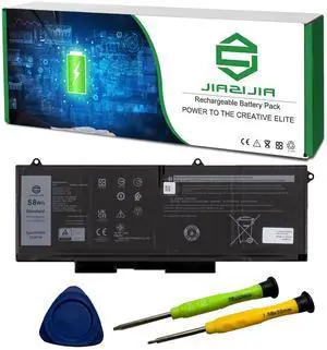 JIAZIJIA 07KRV H4PVC Laptop Battery Replacement for Dell Latitude 5530 5430 Precision 3570 P104F P104F005 P104F006 P137G P137G004 P137G005 P137G006 Series 0H4PVC O7KRV Y86WG 15.2V 58Wh 3625mAh