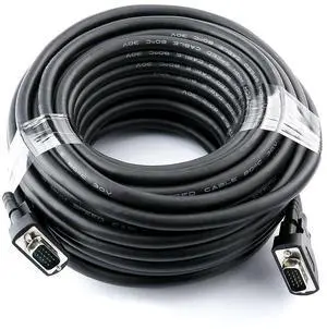DTech 50 Feet VGA Monitor Cable Male to Male Cord 1080p High Resolution (15m)