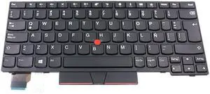 LeFix Latin Spanish Keyboard Non-Backlit Replacement Compatible with Lenovo Thinkpad X280 X390 X395|L13 L13 Yoga|A285,01YP003