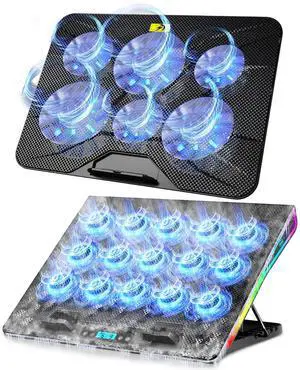 AICHESON AA2 Gaming Laptop Cooler and 003 Blue Laptop Cooling Pad Set